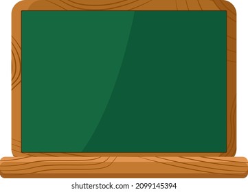 Cartel de la escuela verde, ilustración, vector sobre fondo blanco.