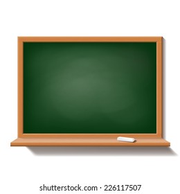 Green school board isolated on white background