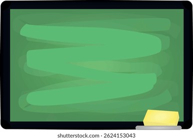 Junta escolar verde. Ilustración vectorial 