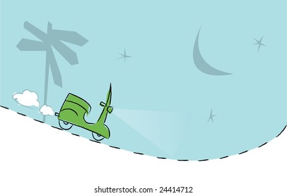 Green Scooter