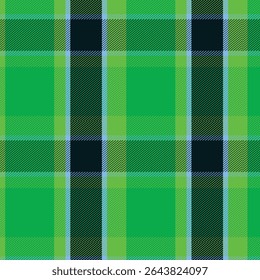 Green Scottish Tartan Plaid Pattern Fabric Swatch