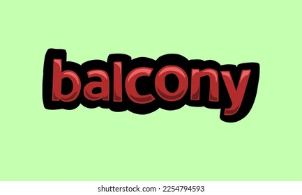 Green screen animation video written balcony very cool and very simple