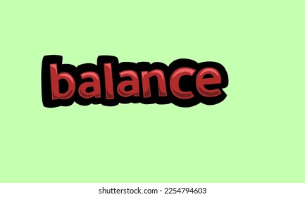 Green screen animation video written balance very cool and very simple