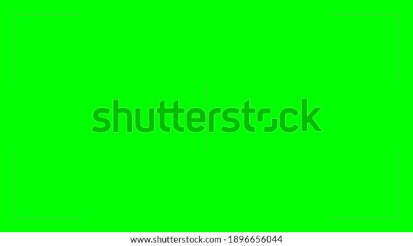 Green screen background. Chroma monitor for camera, tv,\
software interface vector illustration. Blank empty rectangular\
setup for filming and production in studio. Digital technology.\
