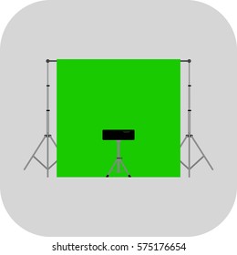 Green Screen, Chroma Key Icon Vector