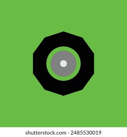 Green screen circle wheel background