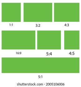 GREEN SCREEN WITH DIFFERENT SIZES AND RATIO