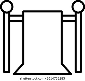 Green Screen Line Vector Icon Design