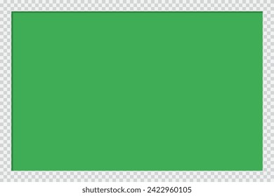 Green screen vector illustration isolated on a transparent background.