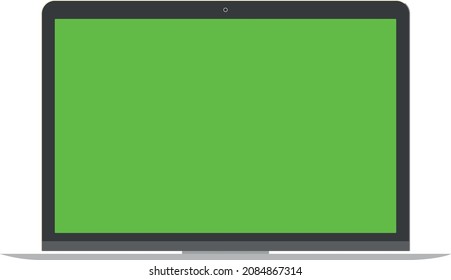 Green Screen Vector Laptop Eps