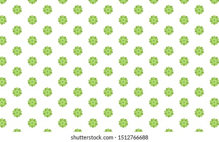 Green Sea Thrift Flower Pattern Background