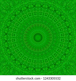 Green seamless abstract curved triangle mosaic kaleidoscope mandala pattern wallpaper - ethnic vector background graphic