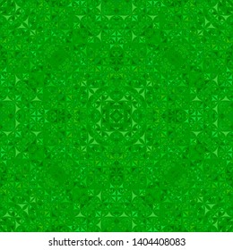 Green seamless abstract curved triangle mosaic kaleidoscope wallpaper pattern - geometric vector background design