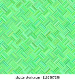 Green seamless abstract diagonal stripe mosaic pattern background - vector floor graphic design