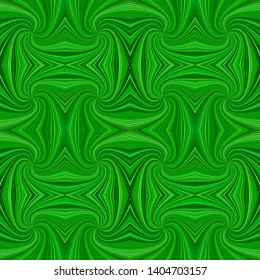 Green seamless abstract psychedelic spiral stripe pattern background - vector curved ray graphic