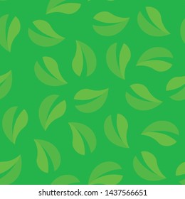Green seamless background. Looped texture pattern of foliage. wallpaper of summer tree for eco web site or textile.