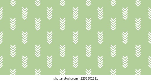 Green seamless banner with white arrows