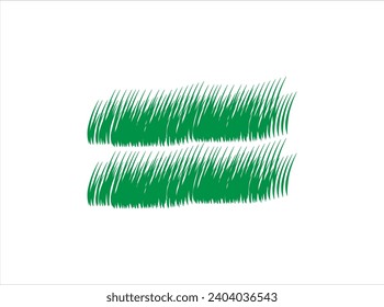 Green seamless  borders,Spring landscape sceneGreen grass leaves realistic isolated background spring or summer background Seamless green grass Different doodles of Close-up image of fresh spring 