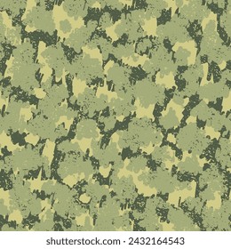 Vector de fondo verde sin costuras. Fondo Gráfico Moderno Repetido Beige. Diseño de vector digital sin costuras de camuflaje del hombre caqui. Patrón sin costuras de camuflaje negro. Camoflaje