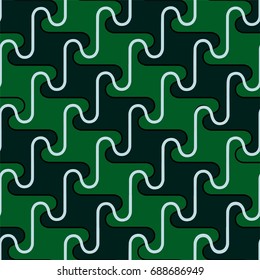 green seamless classic pattern 