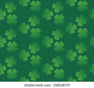 Green seamless clover texture