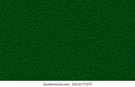 Green seamless clover vector pattern for St. Patrick's Day. Seamless clover leaves background. Clover texture perfect for wallpapers, pattern fills, web page backgrounds, surface textures, textile