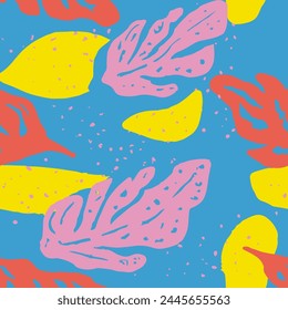 Grüner nahtloser zeitgenössischer Bildschirmhintergrund mit isolierter Oberfläche. Pink Repetitive Creative Modern Quill, nahtloser Druck. Gelbe endlose Natur Schöne Elementkunst. 