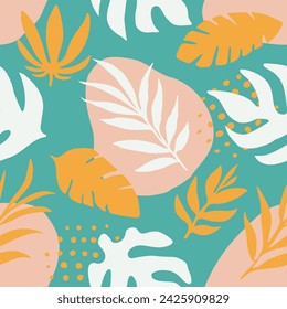 Green Seamless Decoration Decorative Decor Texture. Light Seamless Contemporary Natural Shape, Seamless Wallpaper. Hippie Endless Nature Bloom Element Background. 