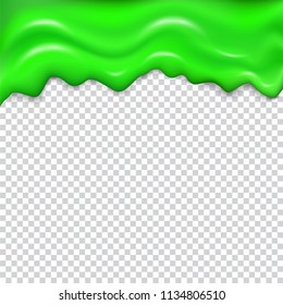 Green seamless dripping slime.