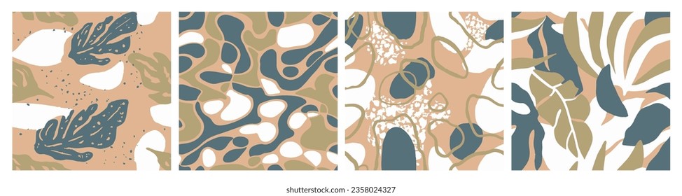Vector de plantilla de jungla elegante y verde. El Videolio Blanco Continuo, Fresco Esgrima, Sensación De Sensación. Vivid Repeated Summer Foliage Surface Art. 