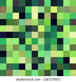 Green seamless geometric checked pattern. Ideal for printing onto fabric and paper or decoration.