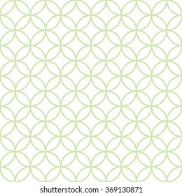green Seamless geometric pattern of circles