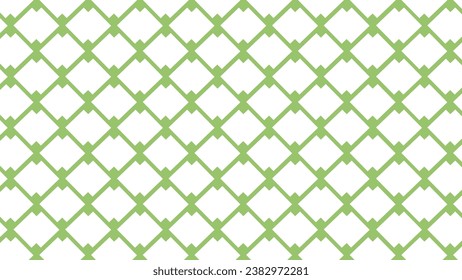 Green seamless geometric pattern with shapes as a background