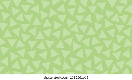 Green seamless geometric triangle pattern