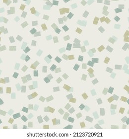 Grünes, nahtloses, handgezeichnetes Design für Hintergründe, Stoffe und Packpapier, Vektorgrafik