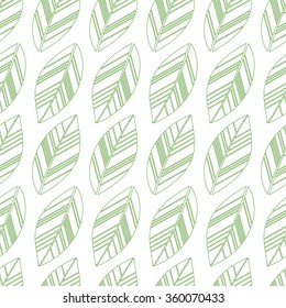 green seamless leaves
