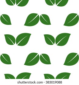 green seamless leaves