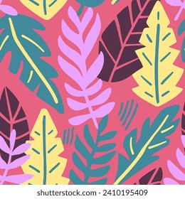 Green Seamless Nature Beach Artwork Design. Black Seamless Color Plant Illustration, Seamless Vector. Blue Repeated Decoration Trendy Surface Print. 