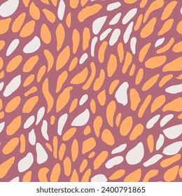 Green Seamless Nature Decorative Lines Texture. Dark Repeated Creative Simple Fabrics, Seamless Pattern. Hippie Repetitive Abstract Organic Style Backdrop. 