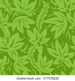 Green seamless pattern