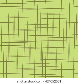 Green seamless pattern from crosses
