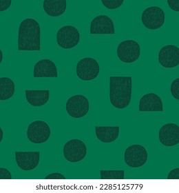 Patrón transparente verde con formas de textura verde oscuro