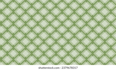 Green seamless pattern with rhombus shapes