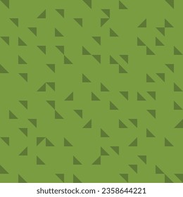 Green seamless pattern with triangles