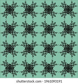 green seamless pattern. Vector background.