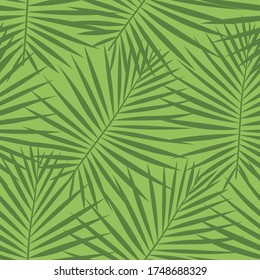 Green Seamless Plant Graphic Pattern. Pattern, Light Seamless Botanical Vector Abstract. Vector, Vivid Seamless Pattern. 