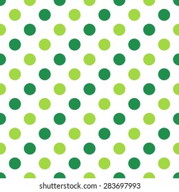 green seamless Polka dot pattern background