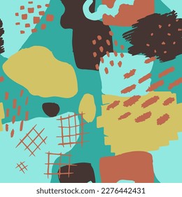 Green Seamless Round Simple Style Cover. Colorful Repeated Color Beauty Template, Seamless Backdrop. Bright Endless Fashion Trendy Textile Card