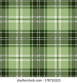 Green Seamless Tartan Pattern Design