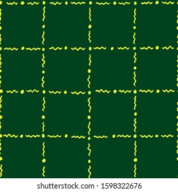 green seamless vector pattern background   
